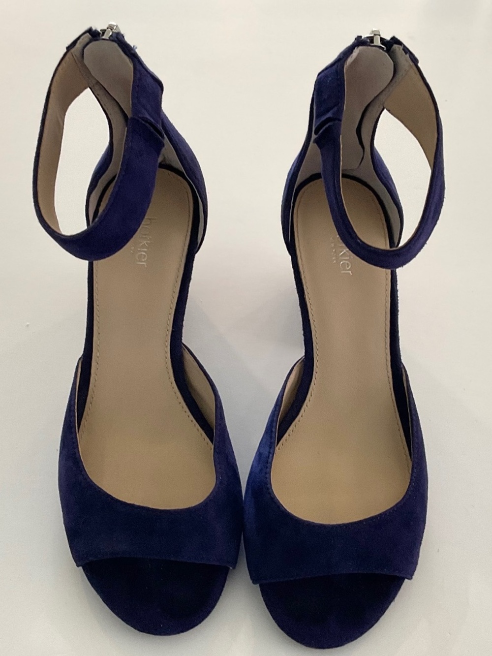 Botkier Heeled Ankle Strap Sandals Purple Suede Size 6 - Picture 2 of 7